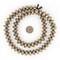 The Bead Chest Ethiopian Brass Saucer Beads, Large Hollow Handmade Bicone Lightweight Crafts Supplies for Jewelry Making (14mm)